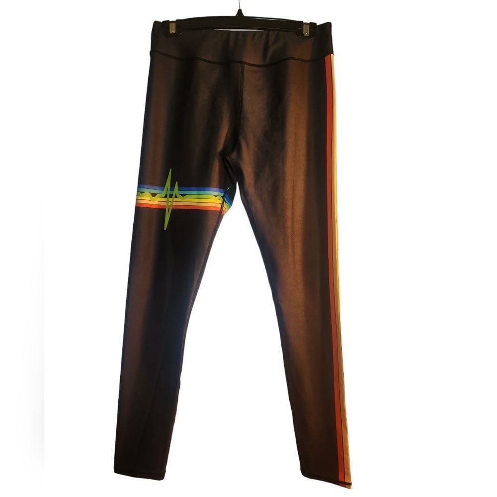 Heartbeat Leggings Black Womens Size XL No brand